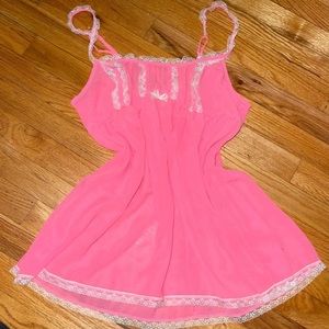 Victoria’s Secret Pink Lace Babydoll